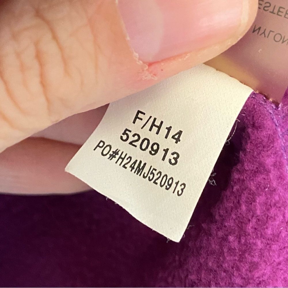 Title Nine purple meryl nylon fleece lined full Zip Hooded jacket coat - Large - Picture 9 of 11